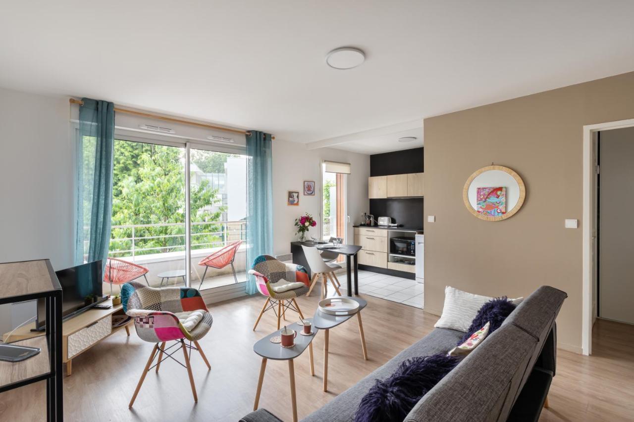 Apartamento Bahibe - Balcon Et Parking Au Calme Proche Gare Rennes Exterior foto